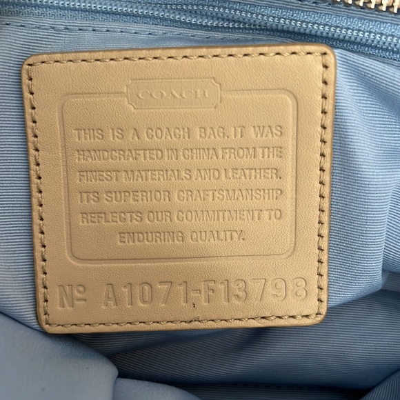 Used Coach F13798Multi Soho Pleated Shoulder Purse Retail Price $298 - Picture 8 of 11